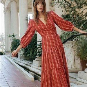 XS Christy Dawn Noah Dress - Hibiscus Zinnia Stripe